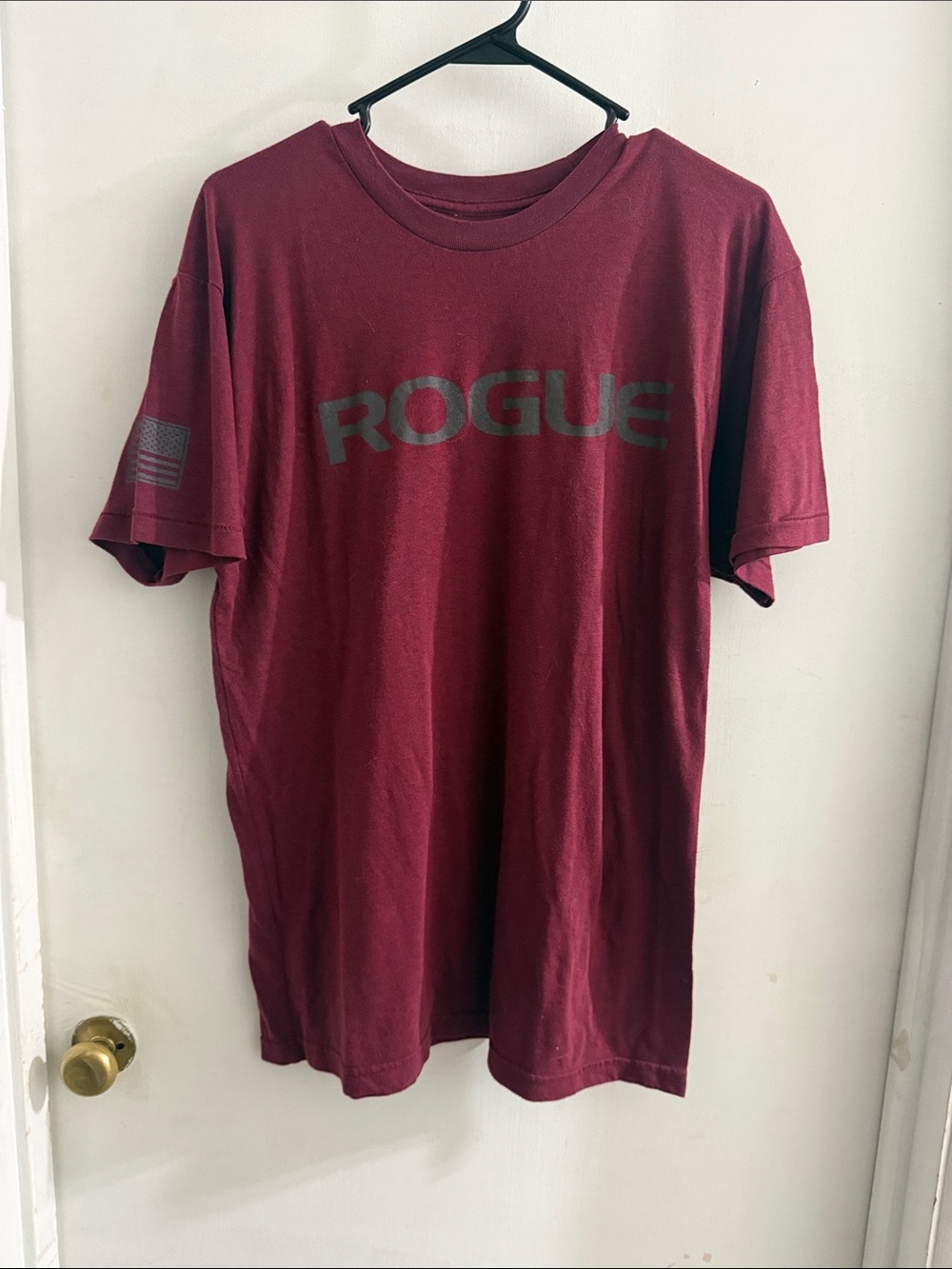 Rogue Men's Maroon Logo Short Sleeve Tee